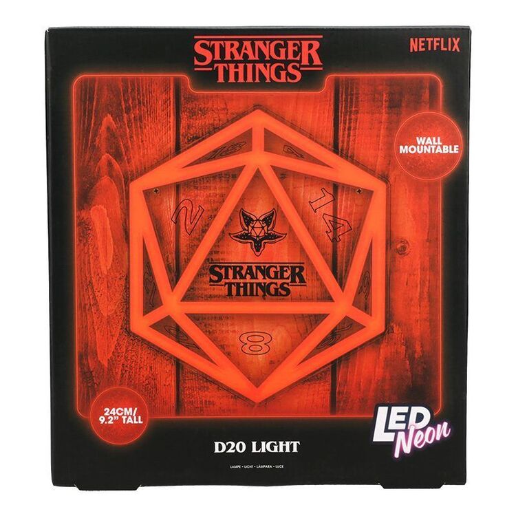 Product Paladone: Stranger Things 5 - D20 Wall Mountable LED Neon Light (PP14622STVN) image