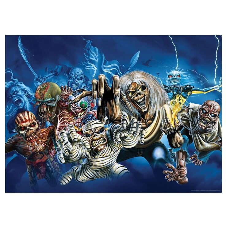 Product Iron Maiden Jigsaw Puzzle The Faces of Eddie image