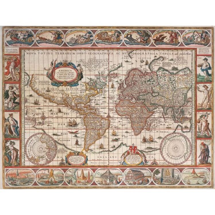 Product Παζλ Ravensburger Puzzle: World Map from 1650 (2000pcs) (16633) image
