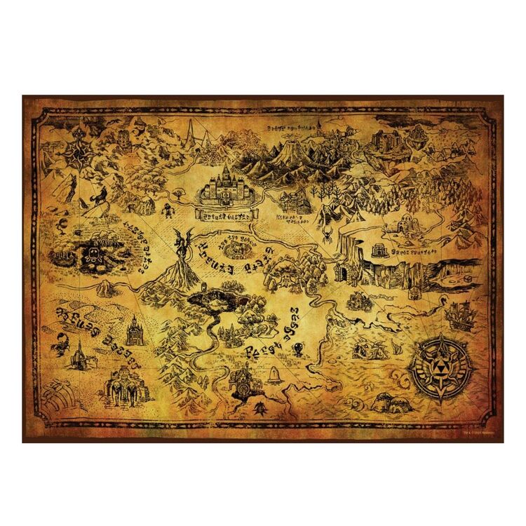 Product The Legend of Zelda Jigsaw Puzzle Hyrule Map image