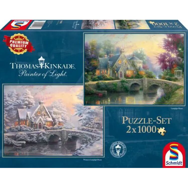 Product Puzzle 59468 Lamplight Manour/winter In Lamplight Manour 1000 Pieces image