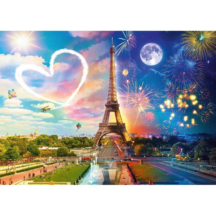 Product Puzzle 58941 Paris, Day And Night 2000 Pieces image