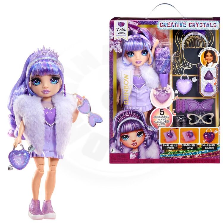 Product MGA Rainbow High: Creative Crystals - Violet Willow Fashion Doll (121404) image