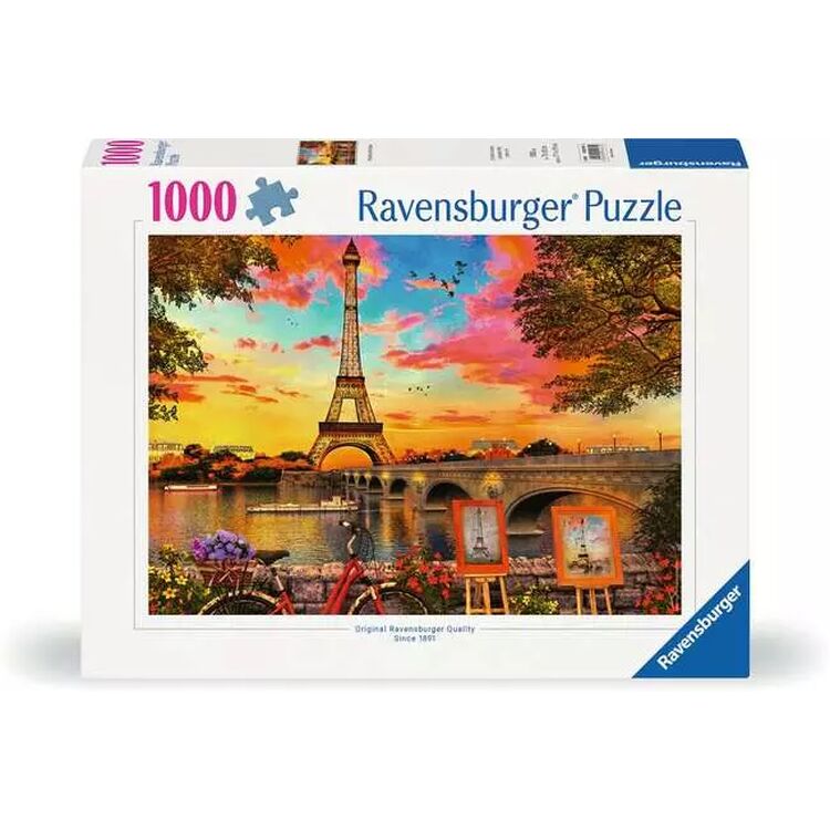 Product Παζλ Ravensburger Puzzle: Paris - The Banks of the Seine (1000 pcs) (12000461) image