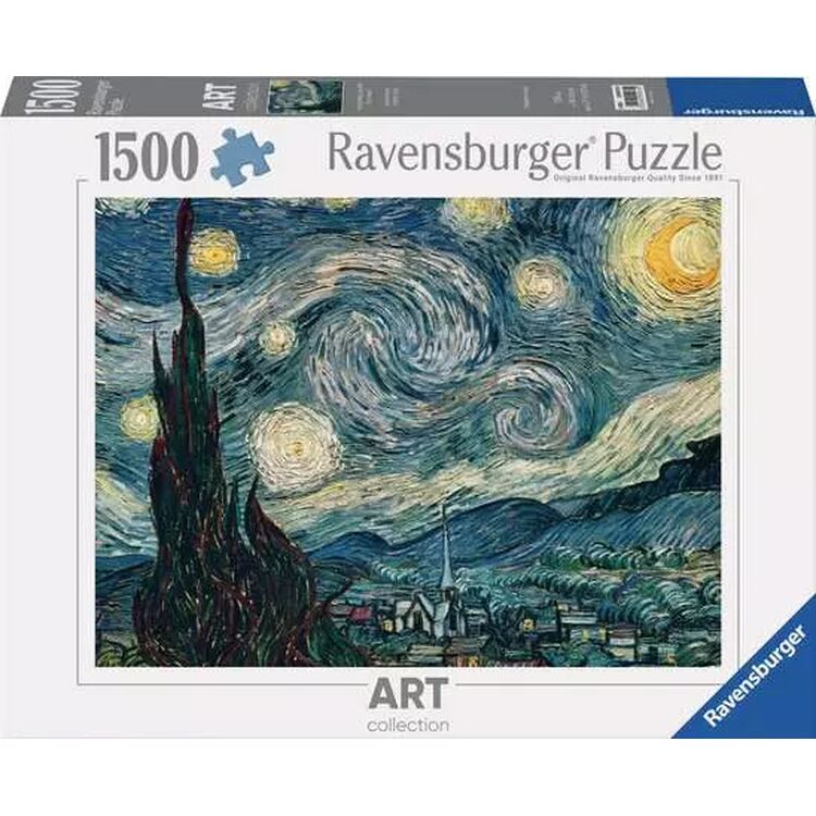 Product Παζλ Ravensburger Puzzle: Art Collection Van Gogh - The Starry Night, June 1889 on Oil Canvas (1500 pcs) (12000079) image