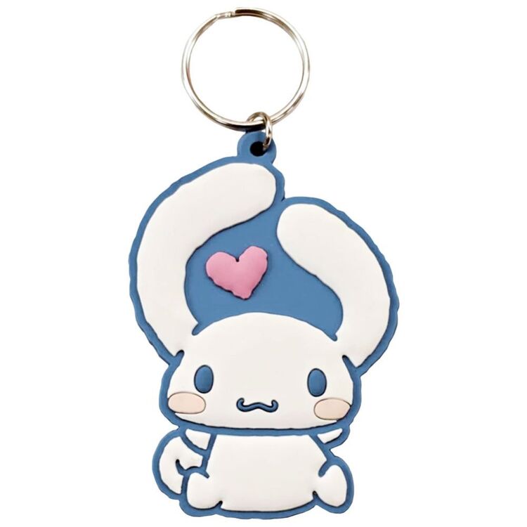 Product Cinnamoroll Blue Rubber Keychain image