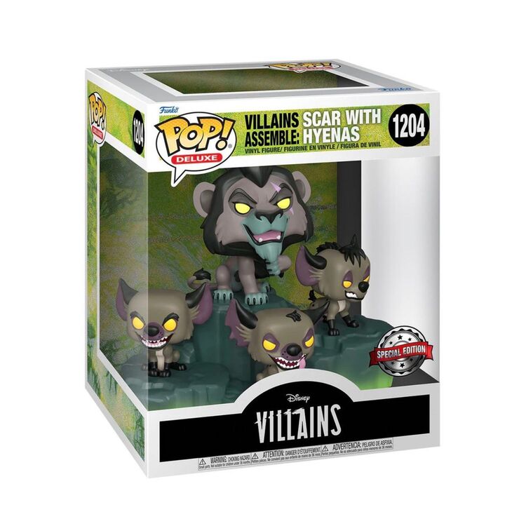 Product Φιγούρα Funko Pop! Deluxe Disney Lion King Villains Assemble Scar With Hyenas (Special Edition) image