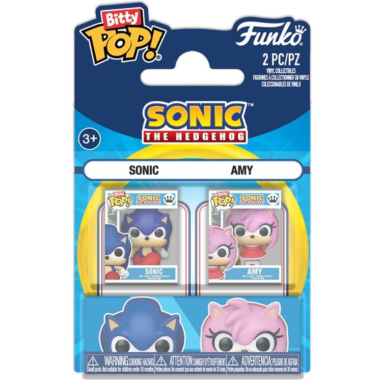 Funko Bitty Pop! 2-Pack: Sonic The Hedgehog -Sonic & Amy Vinyl Figures ...