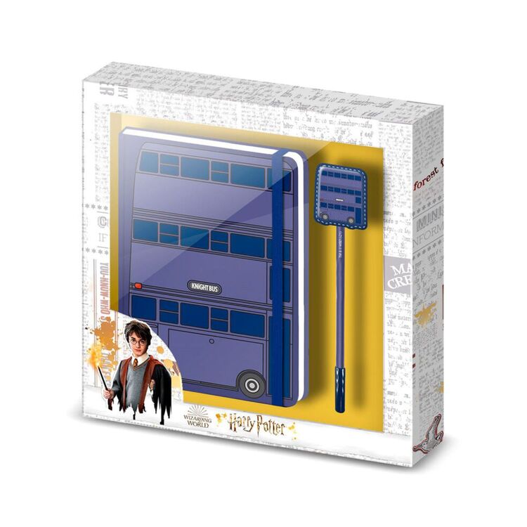 Product Harry Potter Knight Bus Set Diary And Pen image