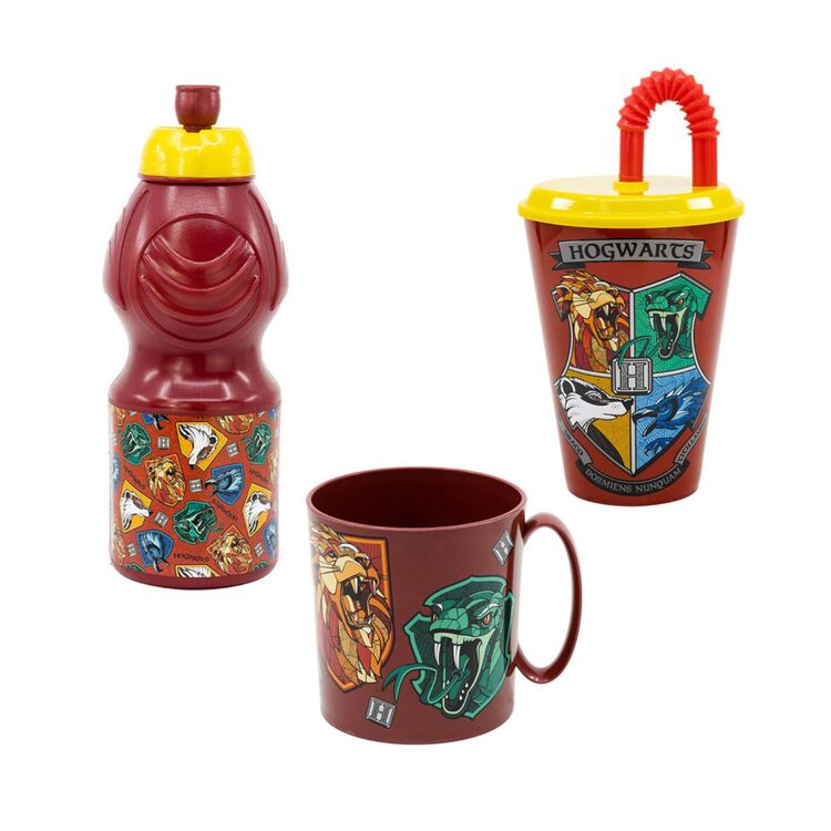 Product Harry Potter Set Of Mug ,Tumbler & Bottle School Shields image