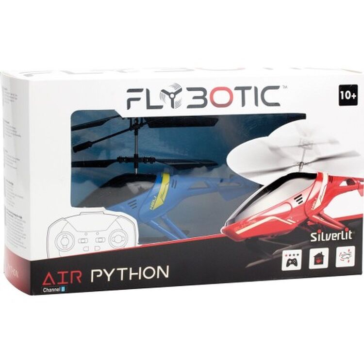 Product Τηλεκατευθυνόμενο Ελικόπτερο AS Silverlit: Flybotic - Remote Control Helicopter - Air Python (Blue Color) (7530-84788) image