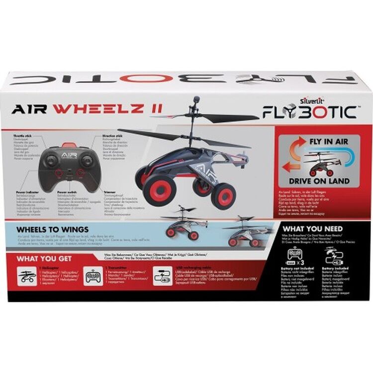 Product Τηλεκατευθυνόμενο Ελικόπτερο AS Silverlit: Flybotic - Remote Control Helicopter - Air Wheelz IΙ (7530-84569) image