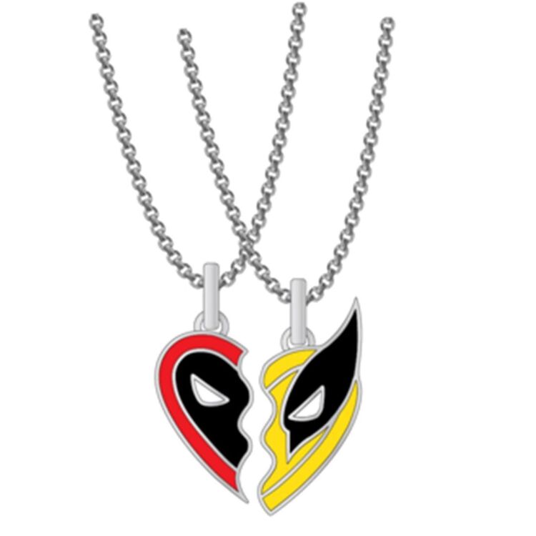 Product Deadpool Vs Wolverine Duo Set Necklace image