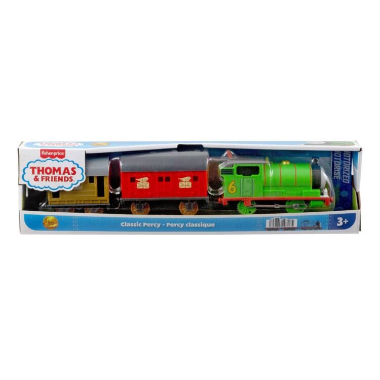 Product Fisher-Price Thomas: & Friends: Motorized Trains - Classic Percy with 2 Wagons Train (JFH33) image