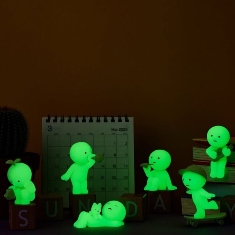Product Φιγούρα Smiski Mini Glow Figure Blind Box Sunday Series 1τμχ Τυχαία Επιλογή image