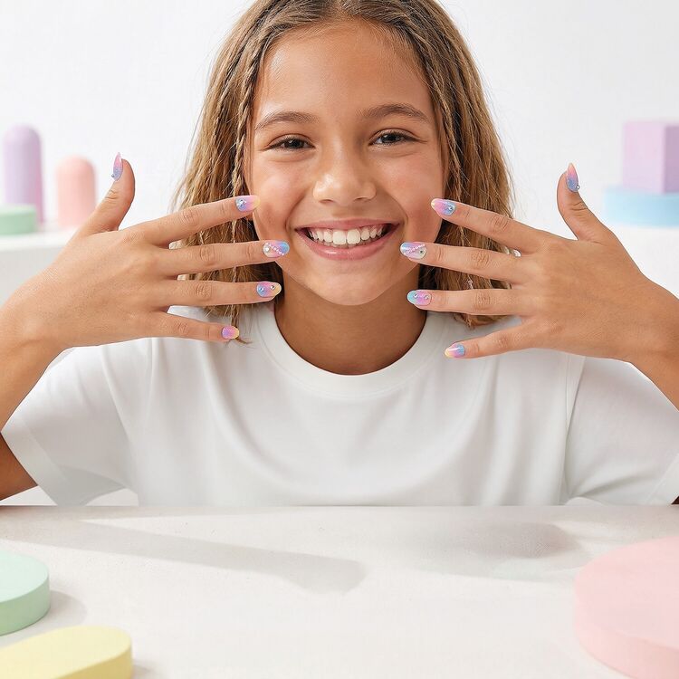 Product Σετ Ομορφιάς AS HappiHobbi: Her World - Beauty - Sparkle Love Press on Nails (Blue Packaging) (1081-60015) image