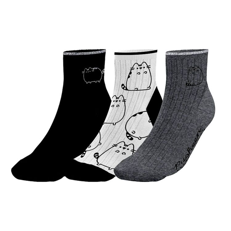 Product Pusheen Black and White Socks 3 pcs image