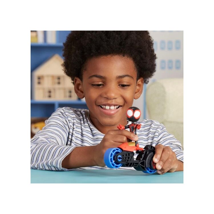 Product Μινιατούρα Hasbro Marvel: Spidey And His Amazing Friends - Miles 'Spin' Morales Motorcycle (F7460) image