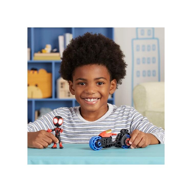 Product Μινιατούρα Hasbro Marvel: Spidey And His Amazing Friends - Miles 'Spin' Morales Motorcycle (F7460) image
