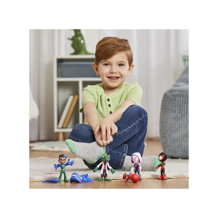 Product Hasbro Marvel: Spidey And His Amazing Friends Dino-Webs - Dino Heroes & Lizard Set (F9483) image