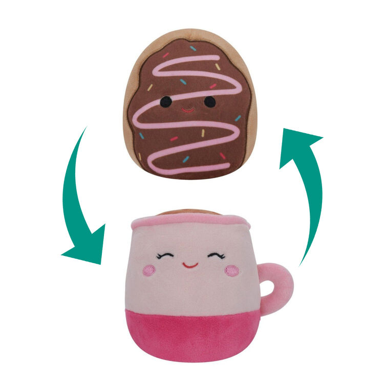 Product Squishmallow Flip-A-Mallow Donut Deja & Coffee Emery image