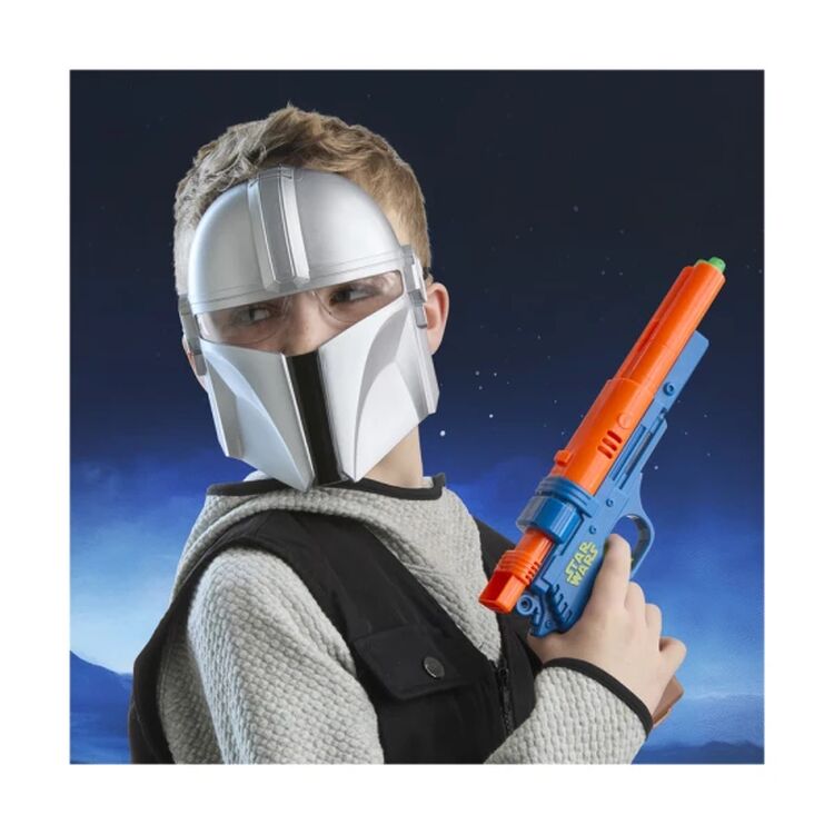 Product Διαδραστικό Παιχνίδι Hasbro Disney: Nerf Glowstrike Star Wars The Mandalorian and Grogu - The Mandalorian Mask & Blaster Set (G2527) image