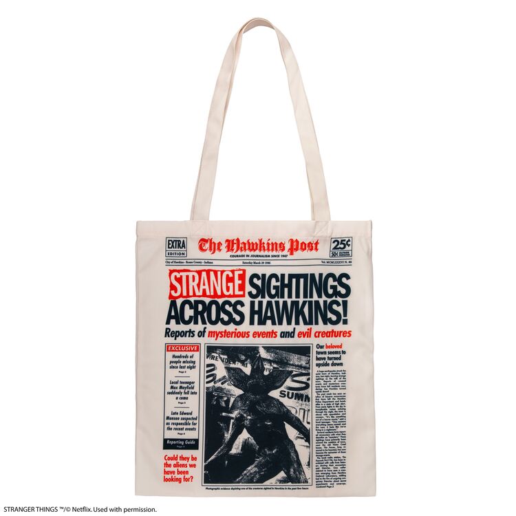 Product Τσάντα Stranger Things Hawkins Tote Bag Upside Down image