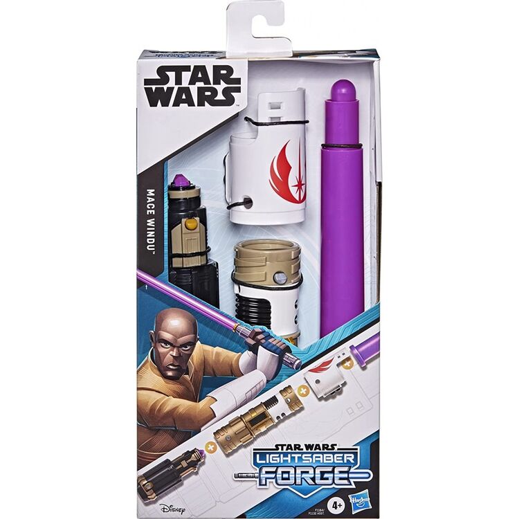 Product Φωτόσπαθο Hasbro Disney: Star Wars Lightsaber Forge - Mace Windu Extendable Purple Lightsaber (F1164) image