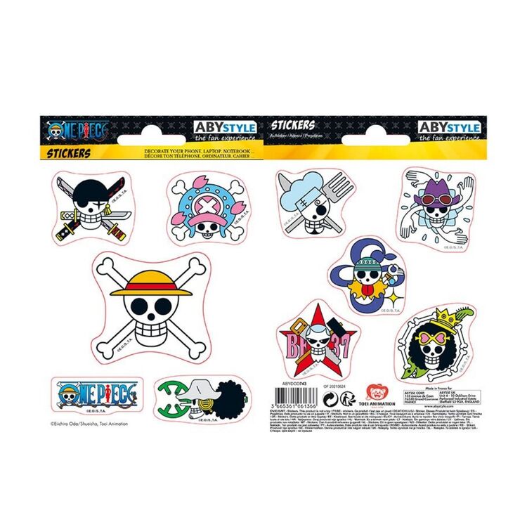 Product One Piece Straw Hat Skulls Stickers image