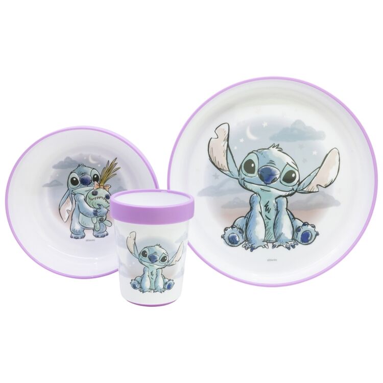 Product Disney Stitch Cuddle Me Baby Non Slip 3Pcs Bicolor Premium Set In Gift Box image