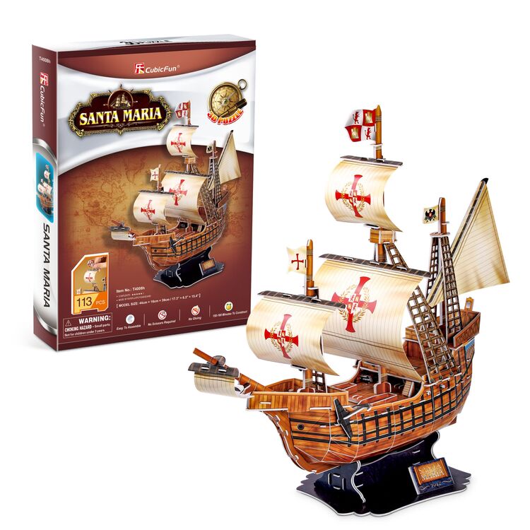 Product Παζλ 3D T4008H Santa Maria image