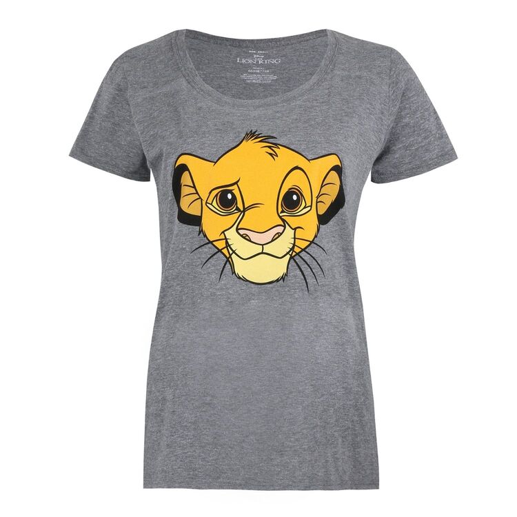 Product Lion King Simba Grey Ladies T-shirt image