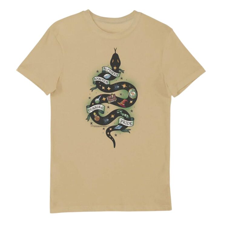 Product Harry Potter Slytherin Tattoo on Natural T-shirt image