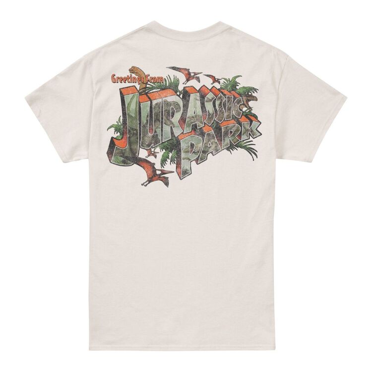 Product Jurassic Park Greetings Logo T-shirt image