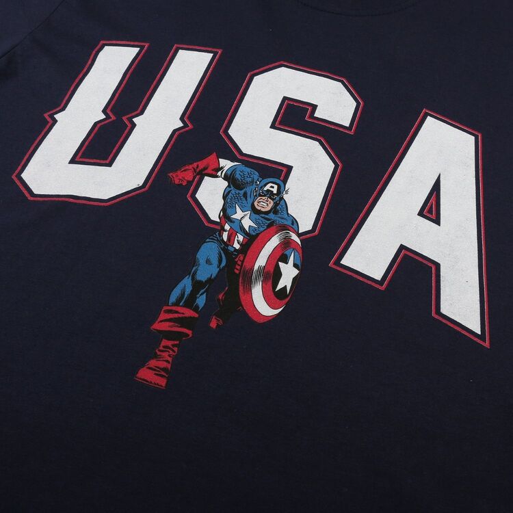 Product Marvel Captain America USA T-shirt image
