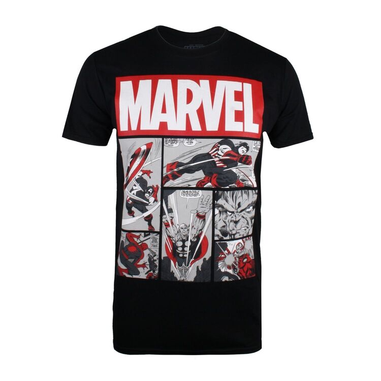 Product Marvel Heroes Comics Black Men's T-Shirt image