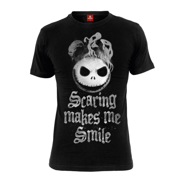 Product Nightmare Before Christmas Scaring Makes Me Smile T-Shirt image