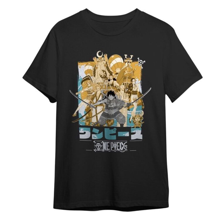 Product One Piece Characters Black T-Shirt image