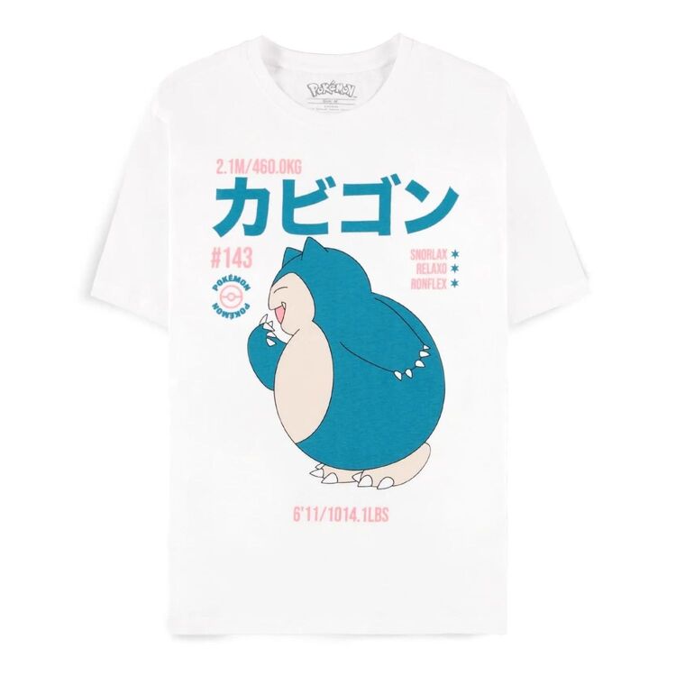 Product Pokemon Snorlax White  T-shirt image
