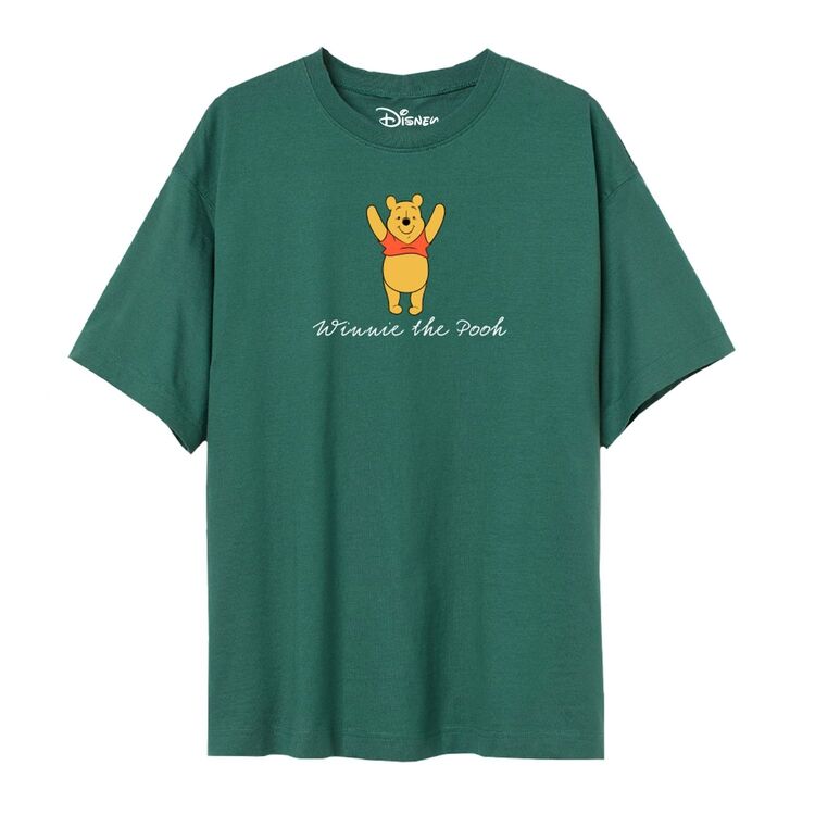 Product Disney Winnie The Pooh Yay Forrest Green T-shirt image