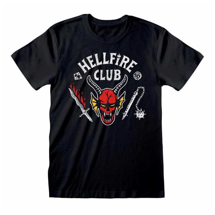 Product Stranger Things Hellfire Logo Club Black T-shirt image