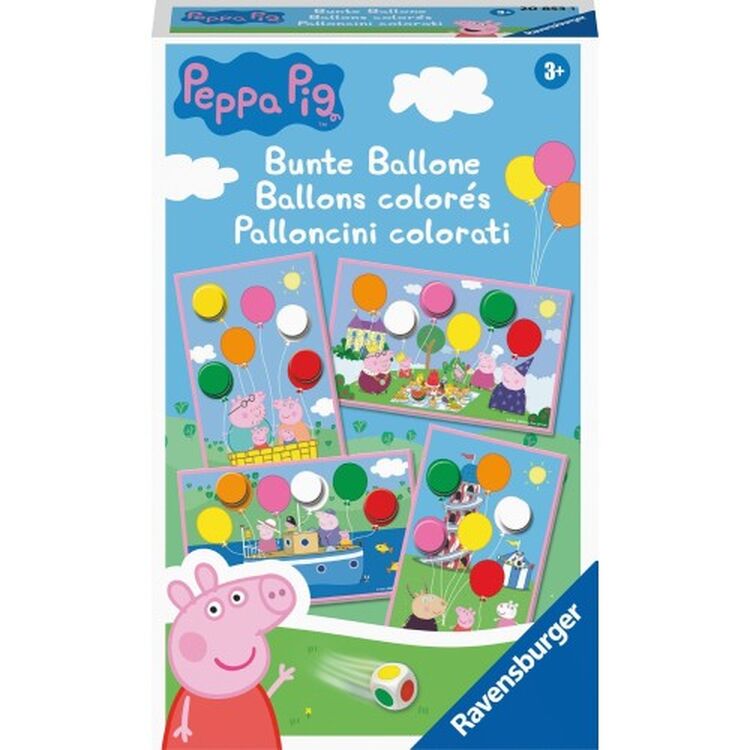 Product Επιτραπέζιο Παιχνίδι Ravensburger Peppa Pig - Τα Χρωματιστά Μπαλόνια Της Πέππα (20853) image