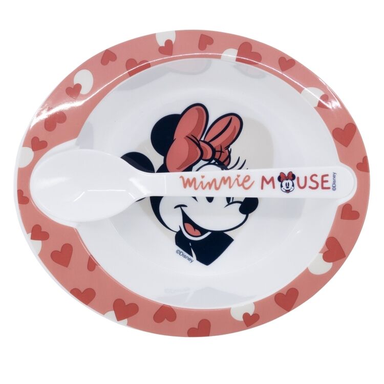 Product Παιδικό Μπολ με Κουτάλι Disney Minnie Mouse Heart Full - Toddler 2Pcs Micro Set image