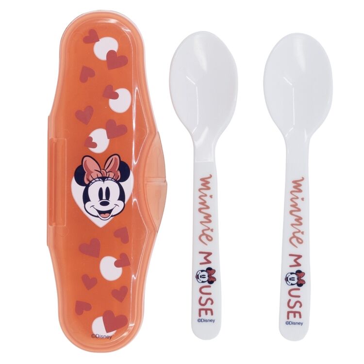 Product Κουτάλια σε Θήκη Disney Minnie Mouse Toddler 2Pcs PP Traveling Spoons image