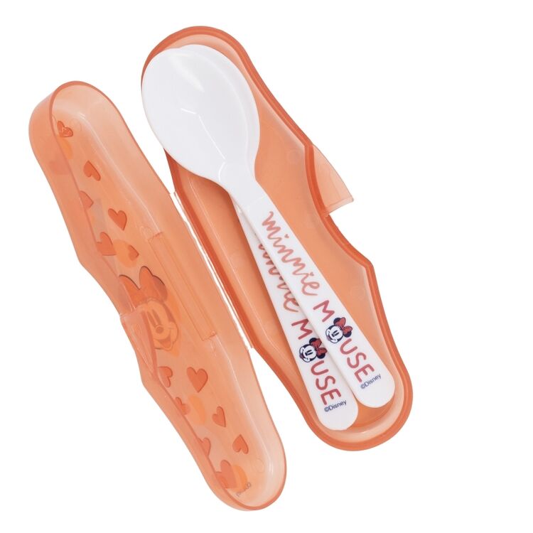 Product Κουτάλια σε Θήκη Disney Minnie Mouse Toddler 2Pcs PP Traveling Spoons image