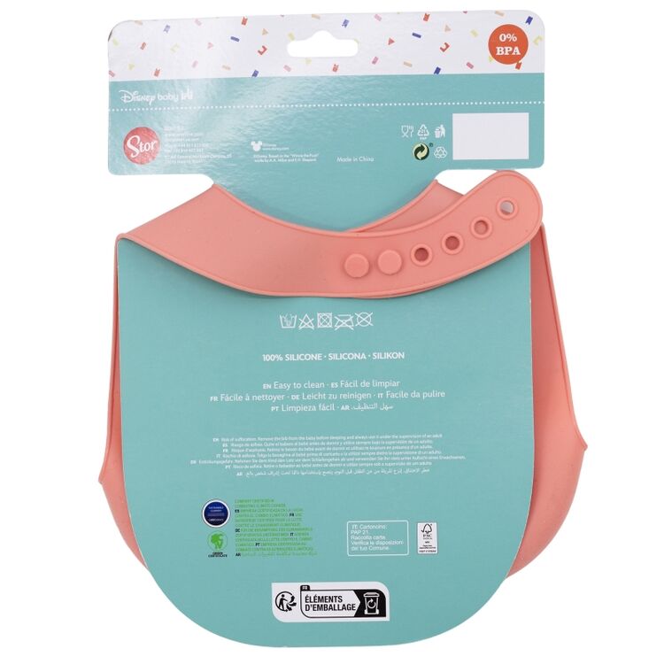 Product Σαλιάρα Σιλικόνης Disney Minnie Mouse Toddler Silicone Bib image