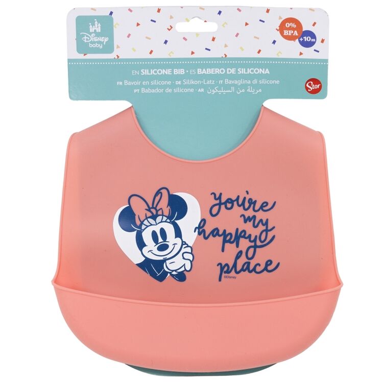 Product Σαλιάρα Σιλικόνης Disney Minnie Mouse Toddler Silicone Bib image