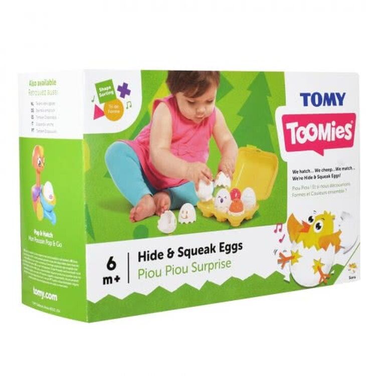 Product As Tomy Toomies: Hide  Squeak Eggs - Piou Piou Surprise (1000-11581) image