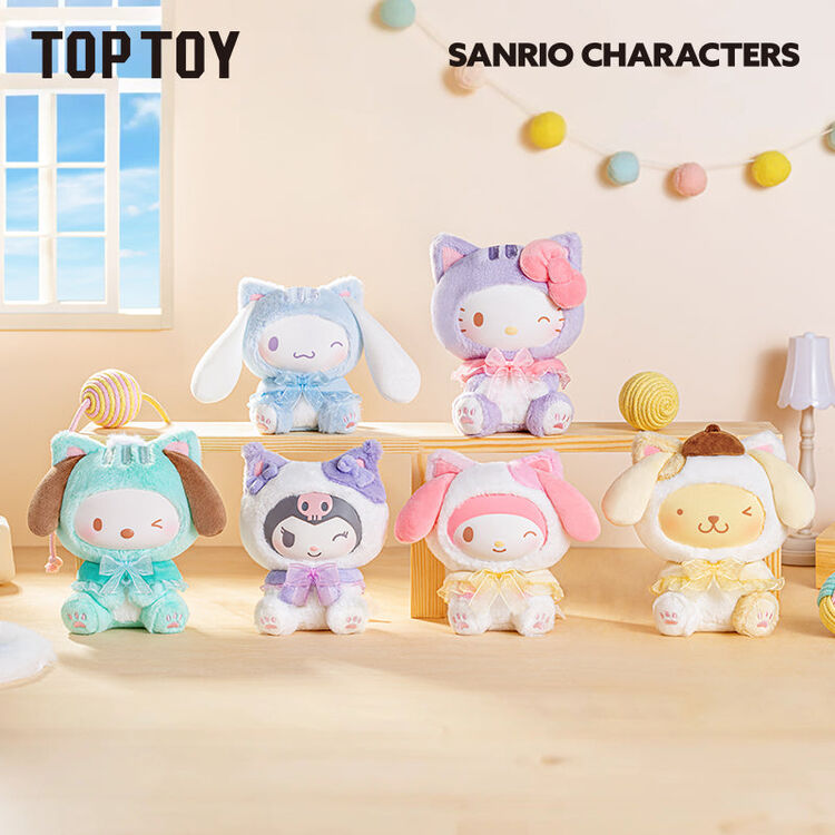 Product Λούτρινο Μπρελόκ Sanrio characters Play with Kittens Series Plush Pendant Blind Box(1pc) 1τμχ Τυχαία Επιλογή image