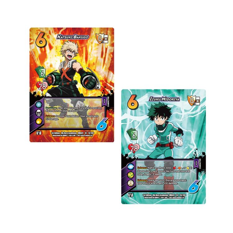 Product My Hero Academia Collectible Card Game - Izuku Midoriya vs. Katsuki Bakugo 2-Play Rival Decks image